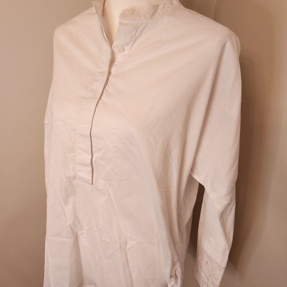 White Modern Ambition Impression Button Down - Picture 4 of 9